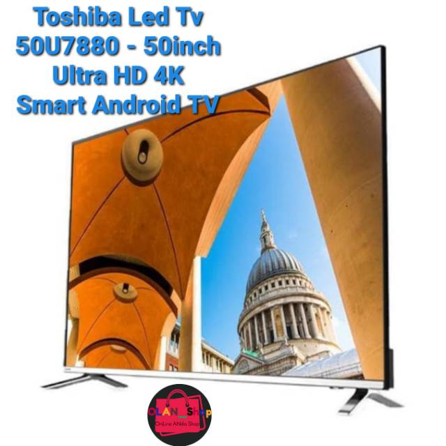 Toshiba Led Tv 50U7880 Ultra HD 4K Android Smart TV 50 Inch Garansi