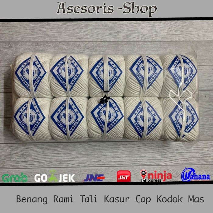 

HJK Benang Rami Tali Kasur Cap Kodok Mas ( isi 10 gulung ) / Tali Ikat Uang