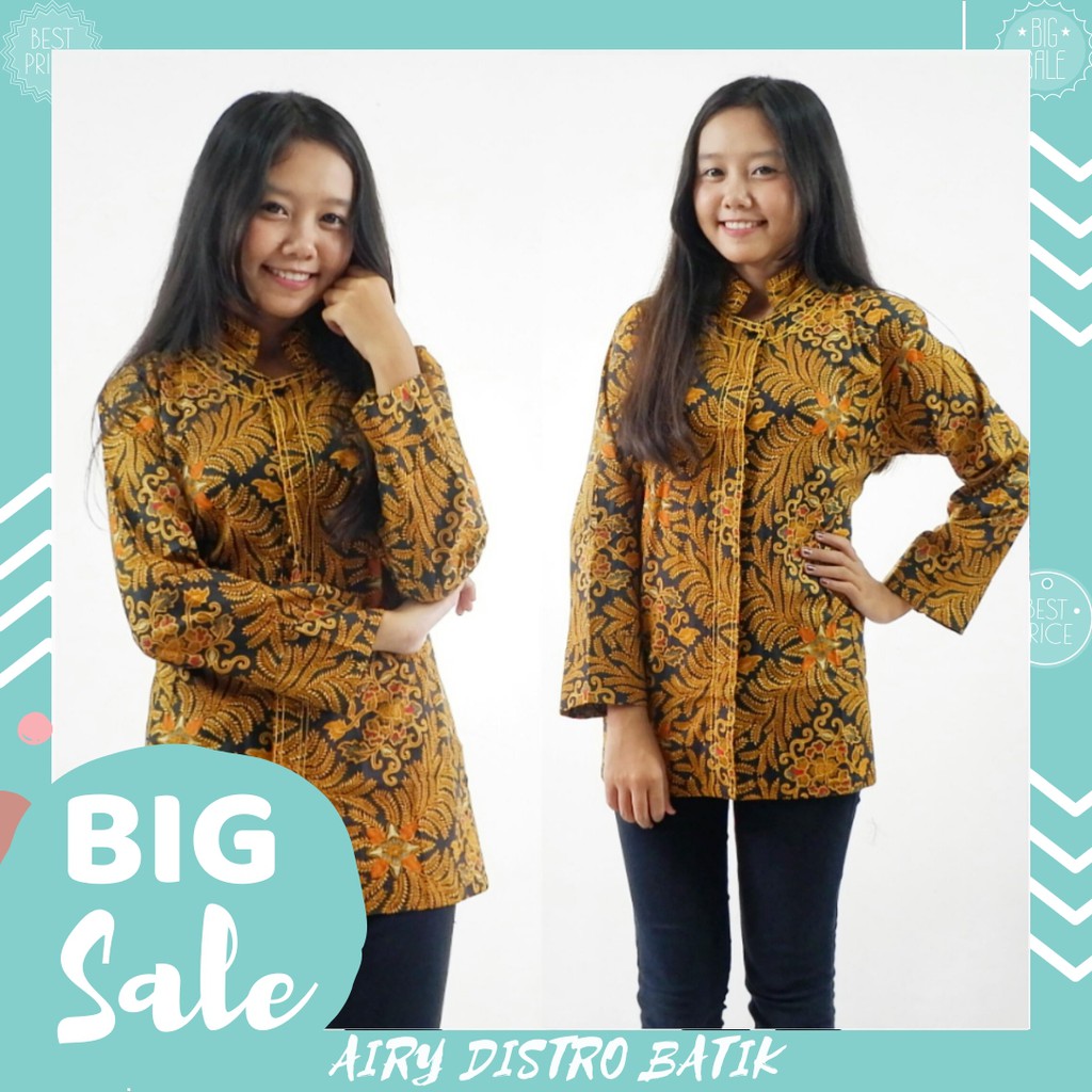 ATASAN BATIK BM SAKU SASIRANGAN Shopee Indonesia