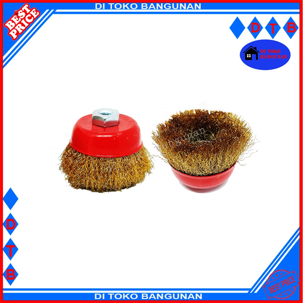 Sikat Kawat Mangkok 2.5 Inch Cup Brush King Mata Gerinda