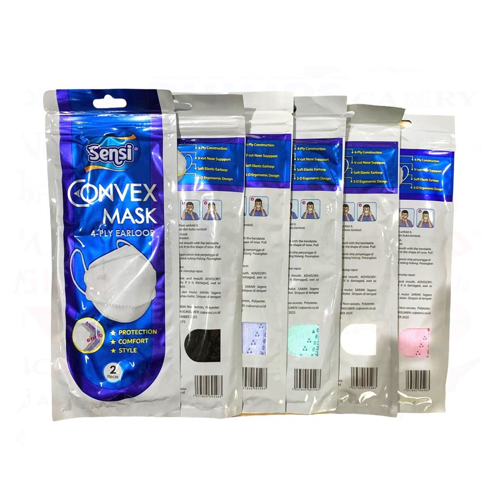 Masker Sensi Convex Mask 4 Ply isi 2pc