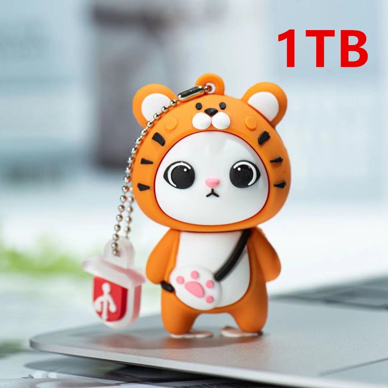 Flash Drive USB 2.0 Kecepatan Tinggi 2TB Model Macan Lucu