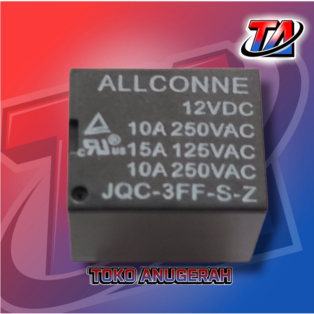 Relay Riley allconne 12V DC 5 Pin 10A Original RELAY JQC-3FF-S-Z(T73)