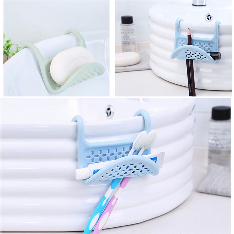 Kitchen Bendable Foldable Sink Drain Rack Hanging Soap Storage Bag Basket Faucet Sponge Drain Holder Bathroom Organizer