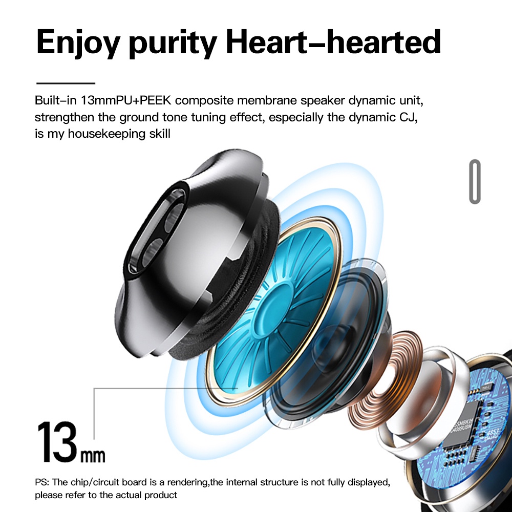 (100% orignial Lenovo, Yang palsu kalah sepuluh)Lenovo XT95 TWS Earbud Mini Slim Headset Bluetooth 5.0 / Earphone AI Kontrol Sentuh Bass Stereo