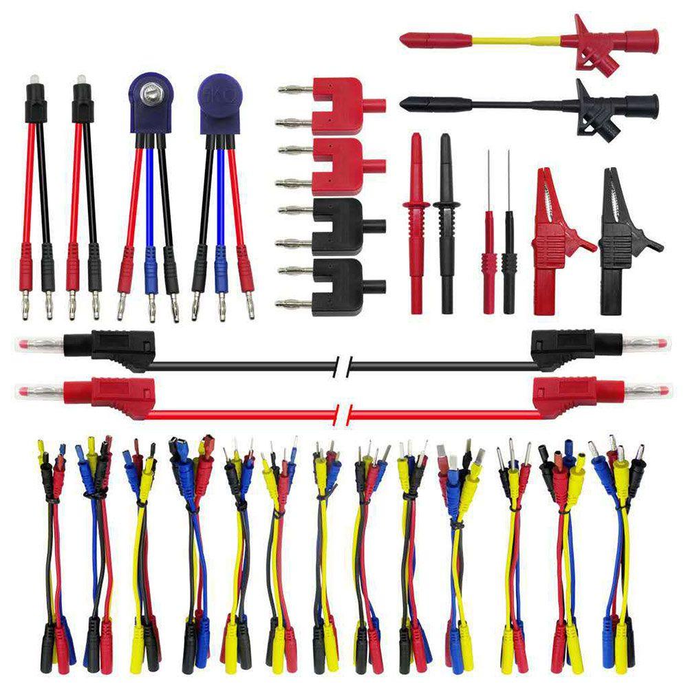 Preva 70PCs/Set Multimeter Test Lead Kit Set Mudah Digunakan Universal Tahan Lama Perbaikan Test Leads