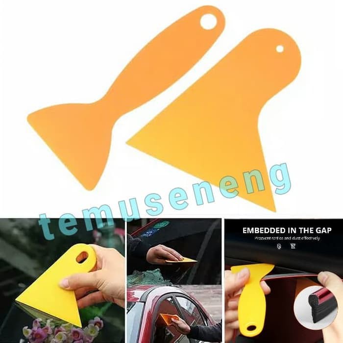 2 Pcs Alat Bantu Pasang Kaca Film Mobil Stiker Lis Dekorasi Wallpaper