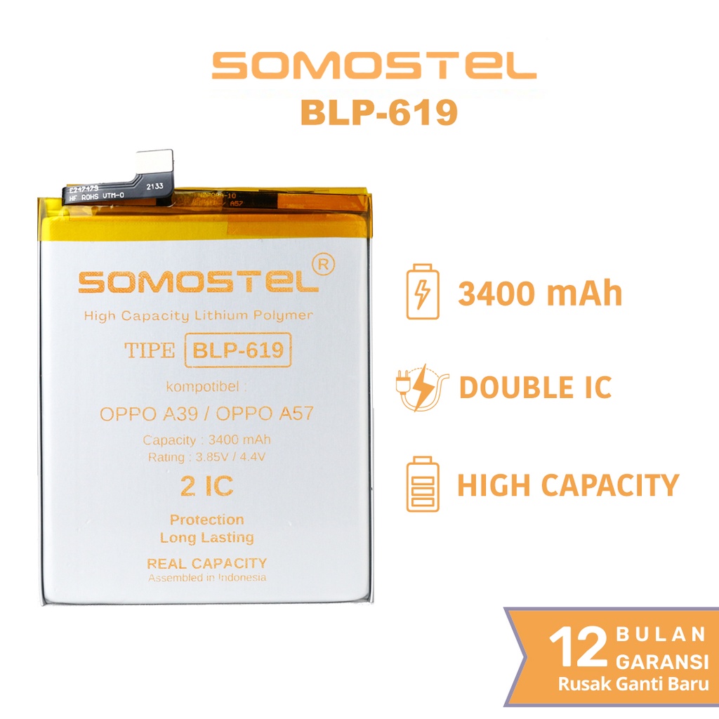 Somostel - BLP619 A39 / A57 Batre Batrai Baterai