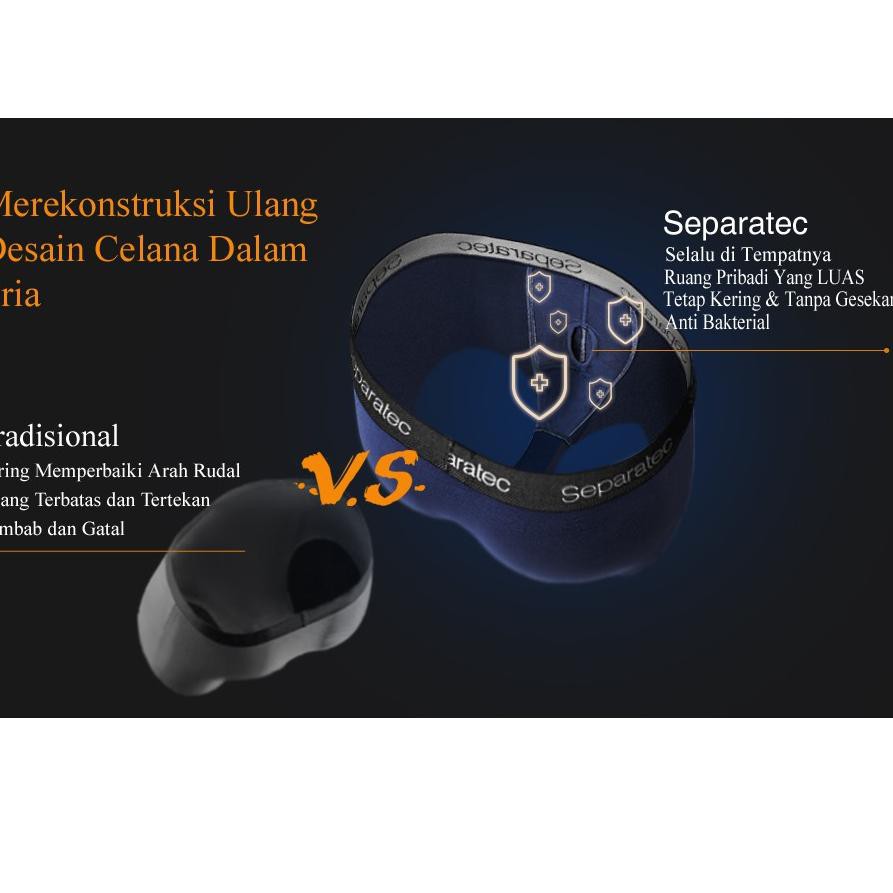 Celana Dalam Pria Separatec Boxer Micro Modal Premium 1Pcs Kirim Sekarangー