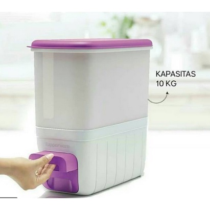 Jual Rice Dispenser Smart Kg Tempat Beras Tupperware Wadah Simpan