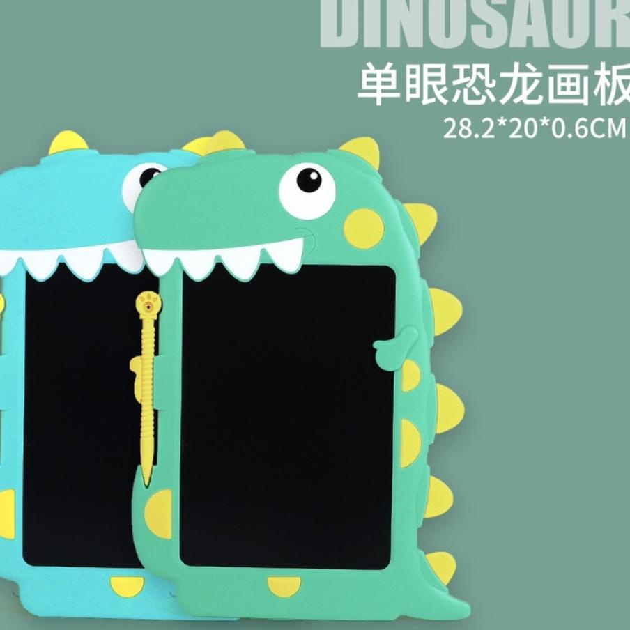 

Serba Murah SWES0 Papan tulis LCD anak-anak, papan tulis dinosaurus kartun grafiti bayi, hadiah ulan