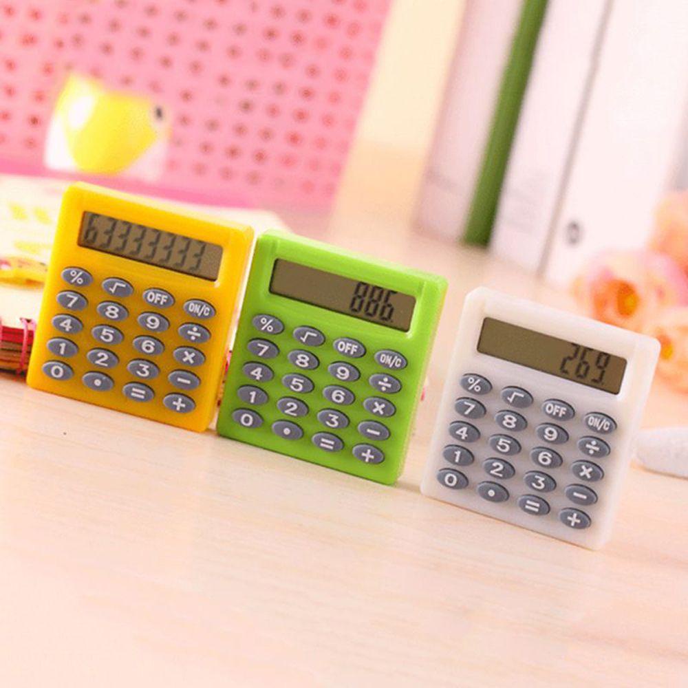Agustina Kalkulator Persegi Kecil Elektronik Kreatif Elektronik Kantor Alat Tulis Pribadi Siswa Digit Calculator