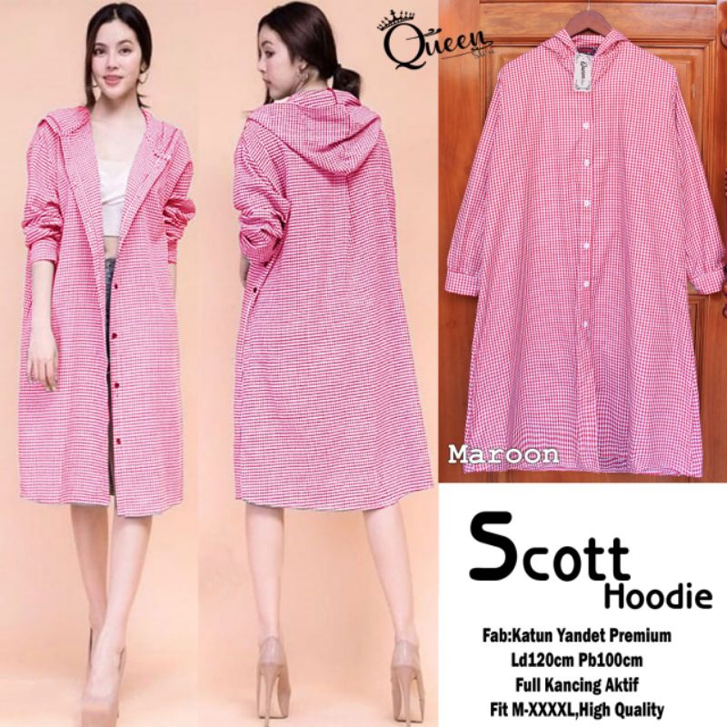 SCOTT HOODIE TUNIK STRIPE || KATUN YANDED