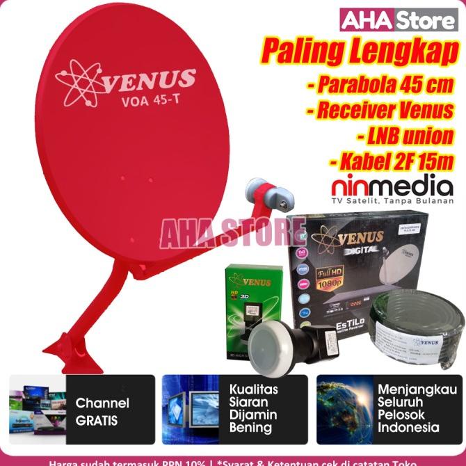 Venus Paket Set Parabola Mini 45 cm Ninmedia VOA-45