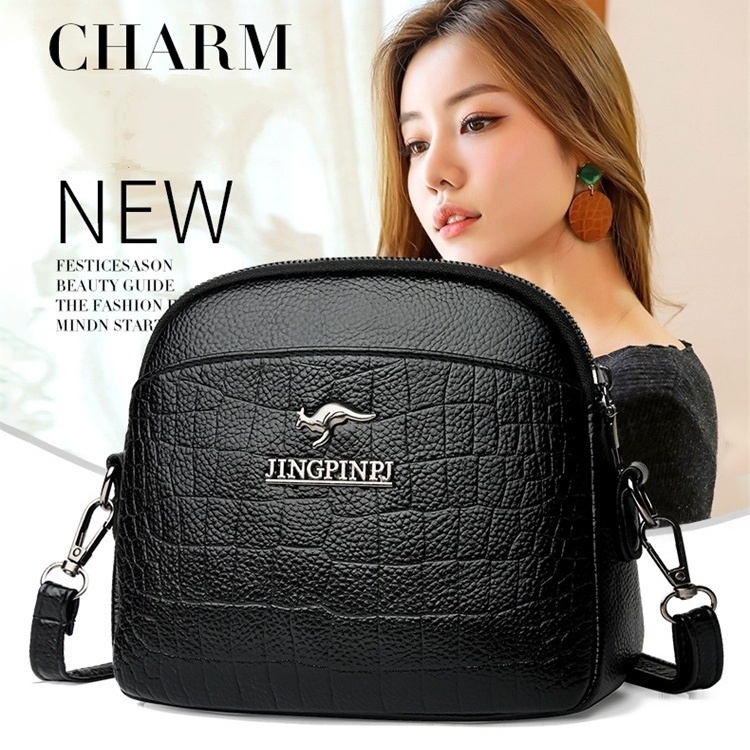 TAS SELEMPANG WANITA IMPORT KULIT HITAM ZEALA TA660B5 SLING BAG KECIL CEWEK KOREA REMAJA KEKINIAN FASHION BRANDED BATAM PREMIUM MURAH