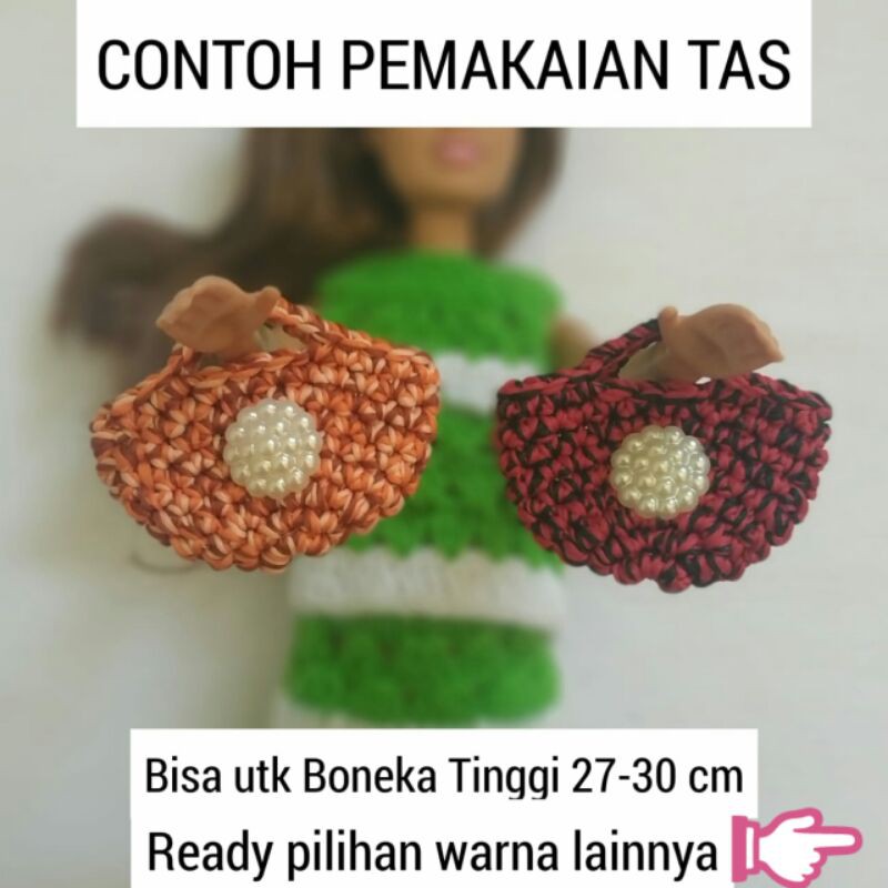 Tas Jinjing Rajut Boneka Cewek - Mainan Anak Tas Rajut Boneka Tas Mini