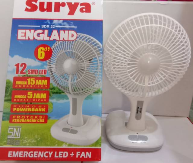 Kipas Angin surya&quot;(ENGLAND)/kipas + lampu surya/Kipas Angin lampu  Emergency