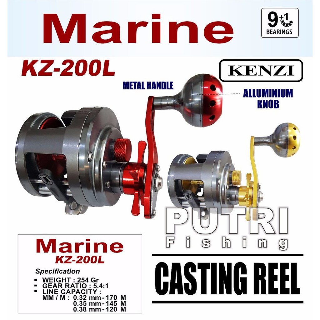 KENZI MARINE REEL KZ200L Murah