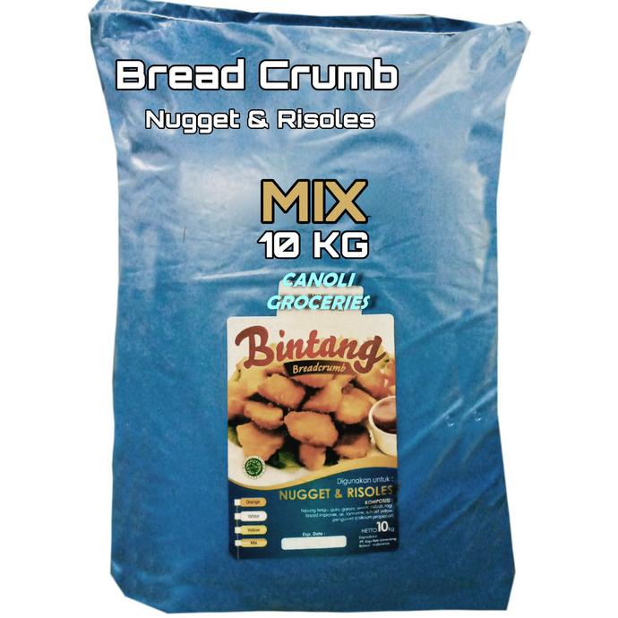 

Bread crumb MIX ( Tepung Roti Kasar ) 1 Kg | BINTANG BRAND