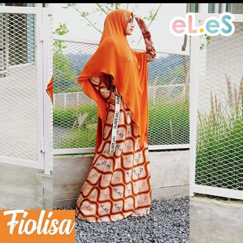 LINA SUKIJO / Fiolisa Set by eLeS / set syari elegant/ syari brandid / brand eLeS