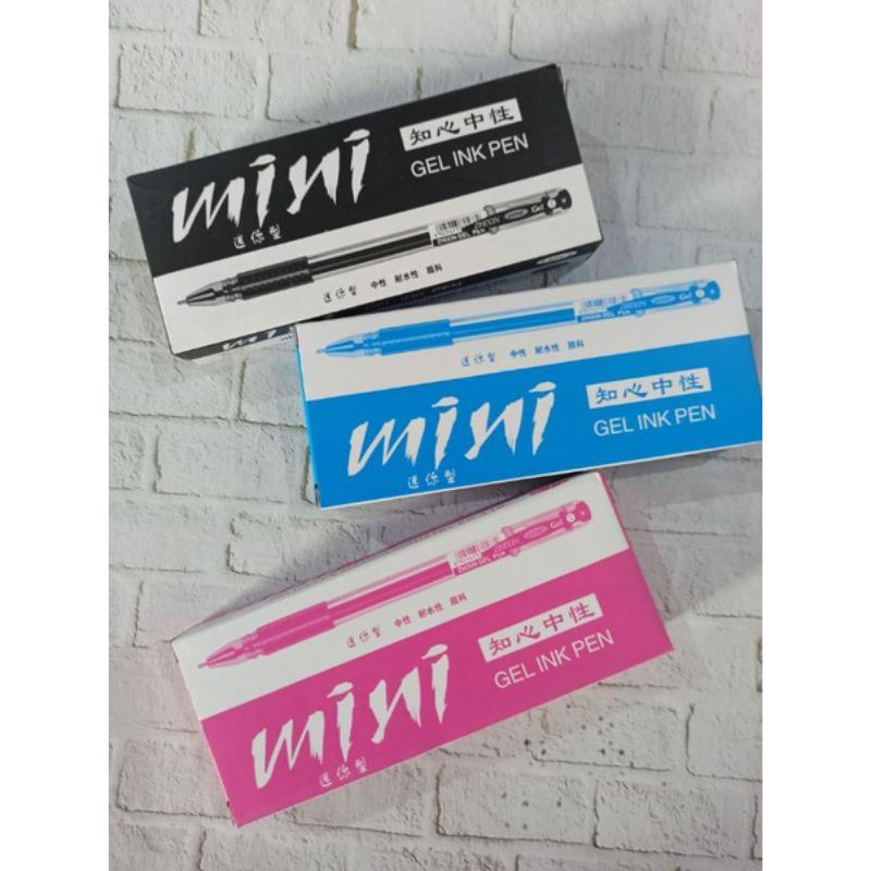 

Bulpoint Mini gel 0.5mm/ 12+1 Pc/ Gel ink pen mini Zhi xin