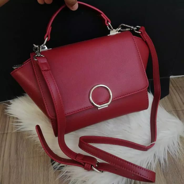 Terbaru... TAS SELEMPANG WANITA CK RING CLASSIC FRONT