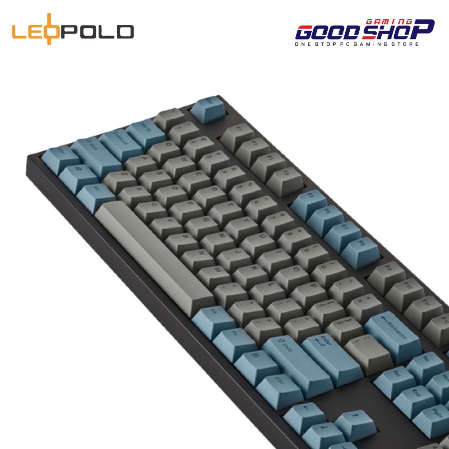 LEOPOLD NP900R BTPD Grey/Blue (Non Steel Plate) - Gaming Keybord