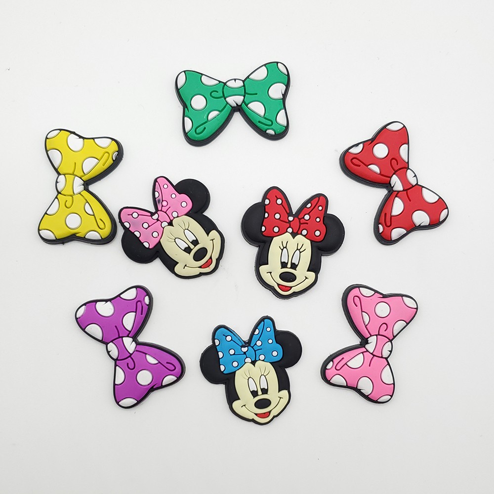 Charms Pin Bentuk Kartun mickey mouse Untuk Sepatu Tas