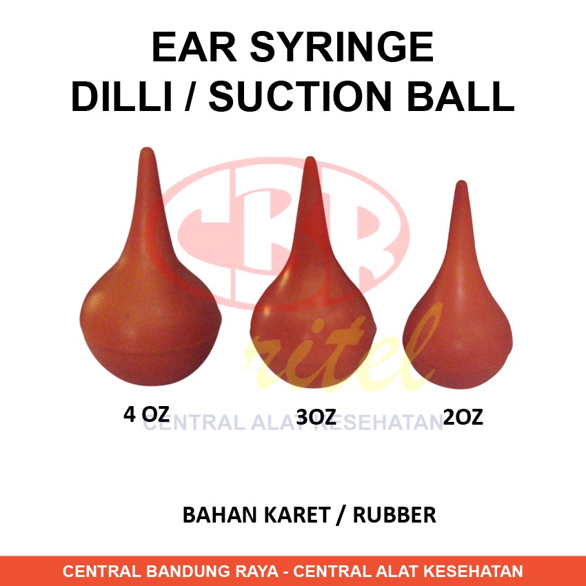 Ear Syringe / Dili / Suction Ball Bahan Rubber / Karet