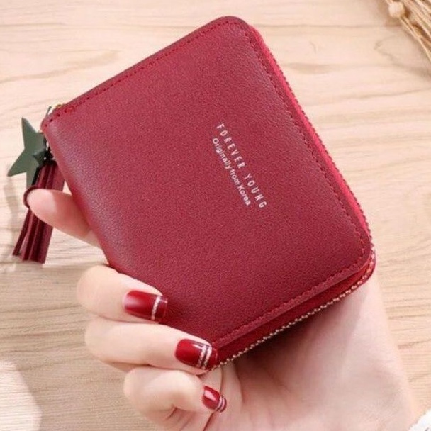 Medan Termurah KD46 Korean style Dompet reseleting trendy zahra wallet zipper mini import