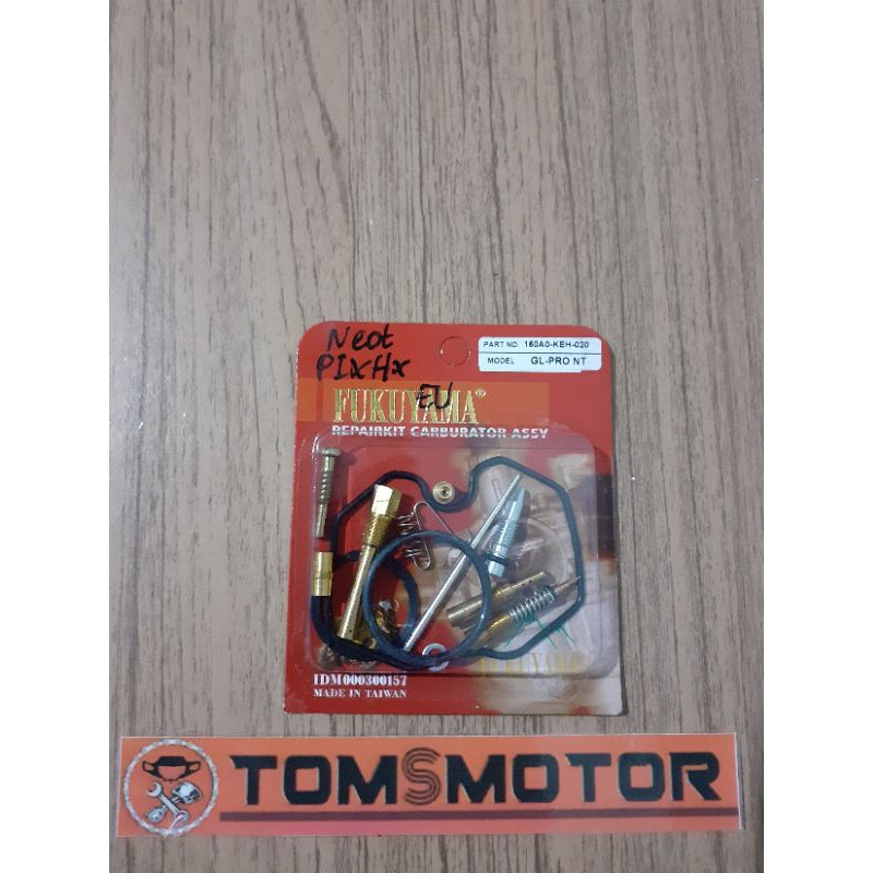 Repairkit carburator pro neotech tiger fukuyama repair kit karburator megapro assy set spuyer skep