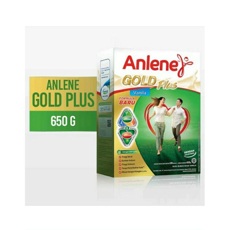 

Anlene Gold Plus Vanila/Cokelat 650g