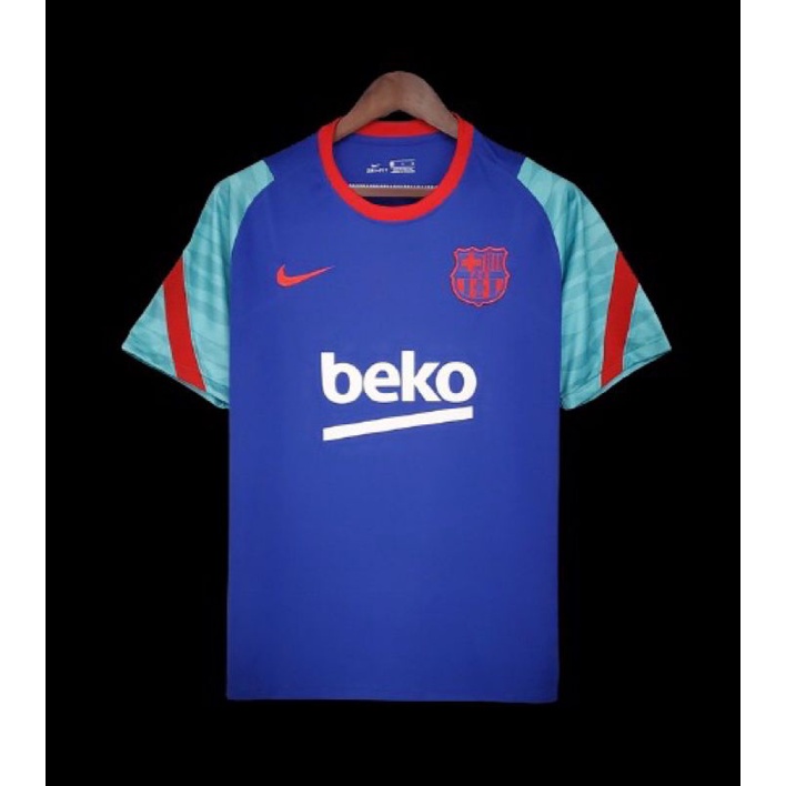 Jersey Bola Barcelona Training Latihan Terbaru 2021/2022 GO Import