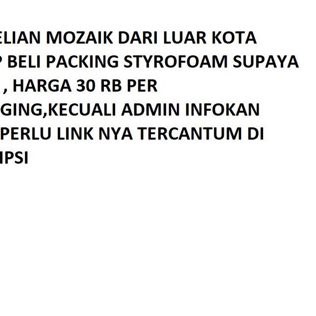 

♘ Link Luar Kota Packing Sterofom ➪