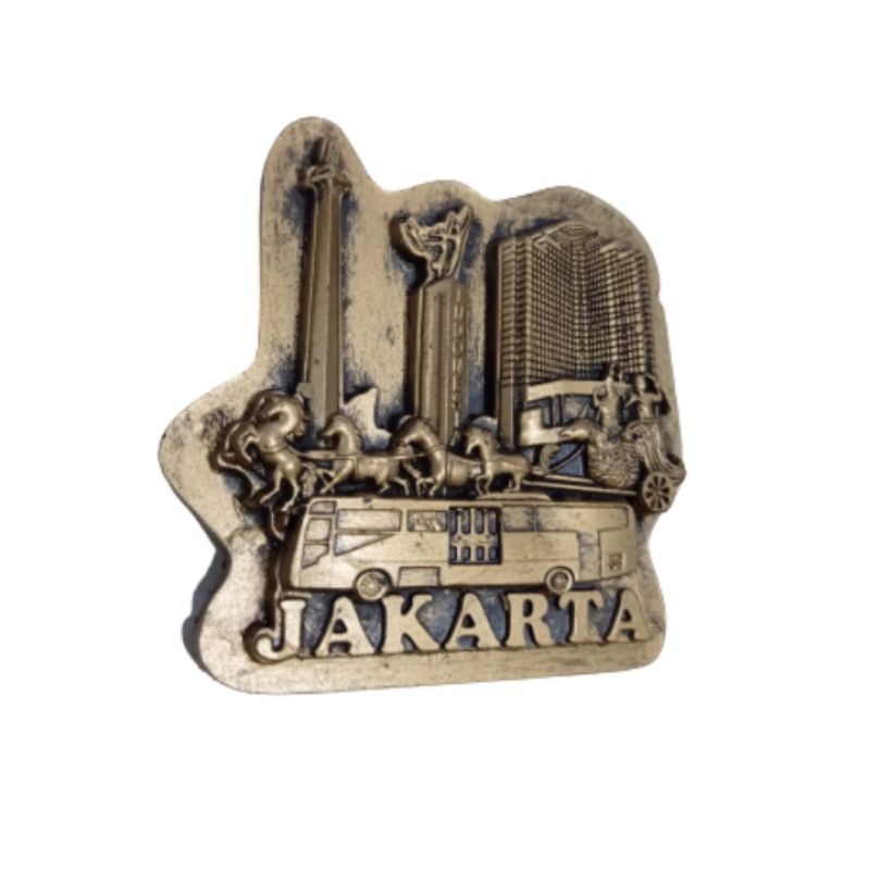 (BISA COD) MAGNET KULKAS JAKARTA INDONESIA TUGU MONAS BAHAN FIBERGLASS - SOUVENIR MURAH