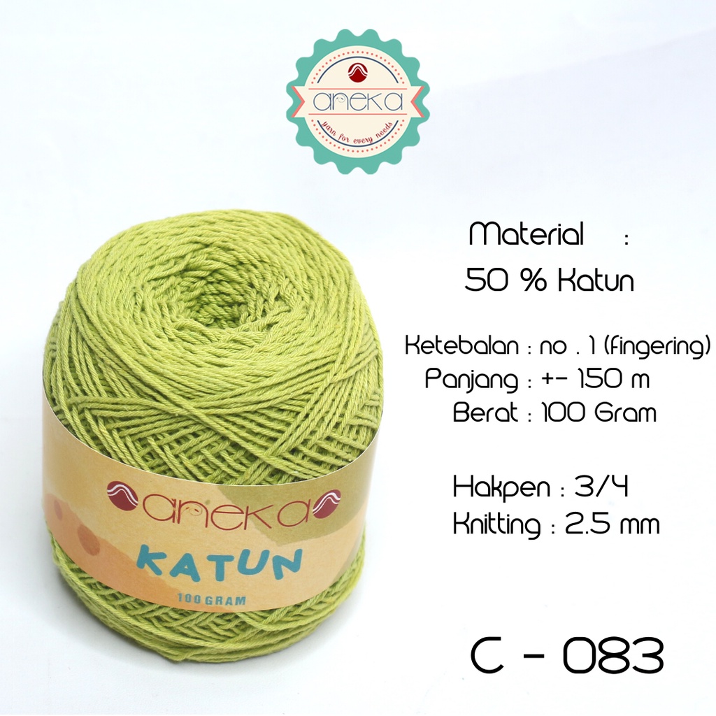 Benang Rajut Katun Polos - 083