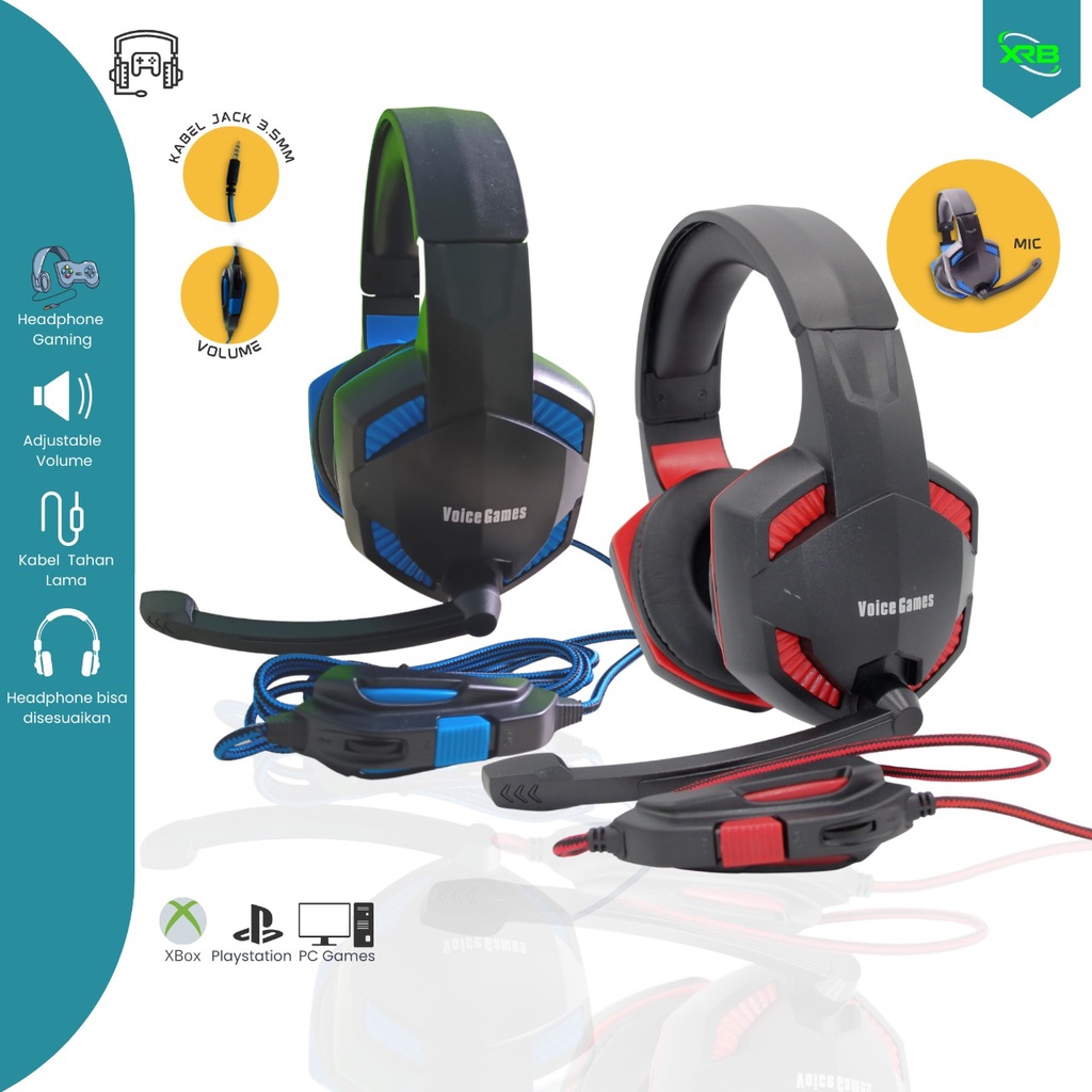 VOICE GAMES PUBG Headphone JUMBO BT11 Gamers SEJATI Headset Super Bass Headphone Super Bass