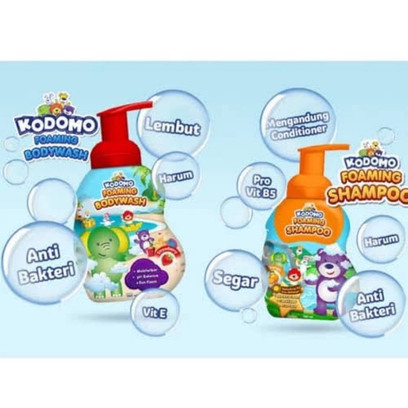 Kodomo Body Wash 250ml Pump - Kodomo Sabun Mandi Anak - Kodomo Kids - Sabun Mandi Anak