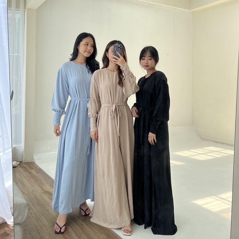 ESSI Alena Gamis Long Dress - dress wanita / gamis wanita