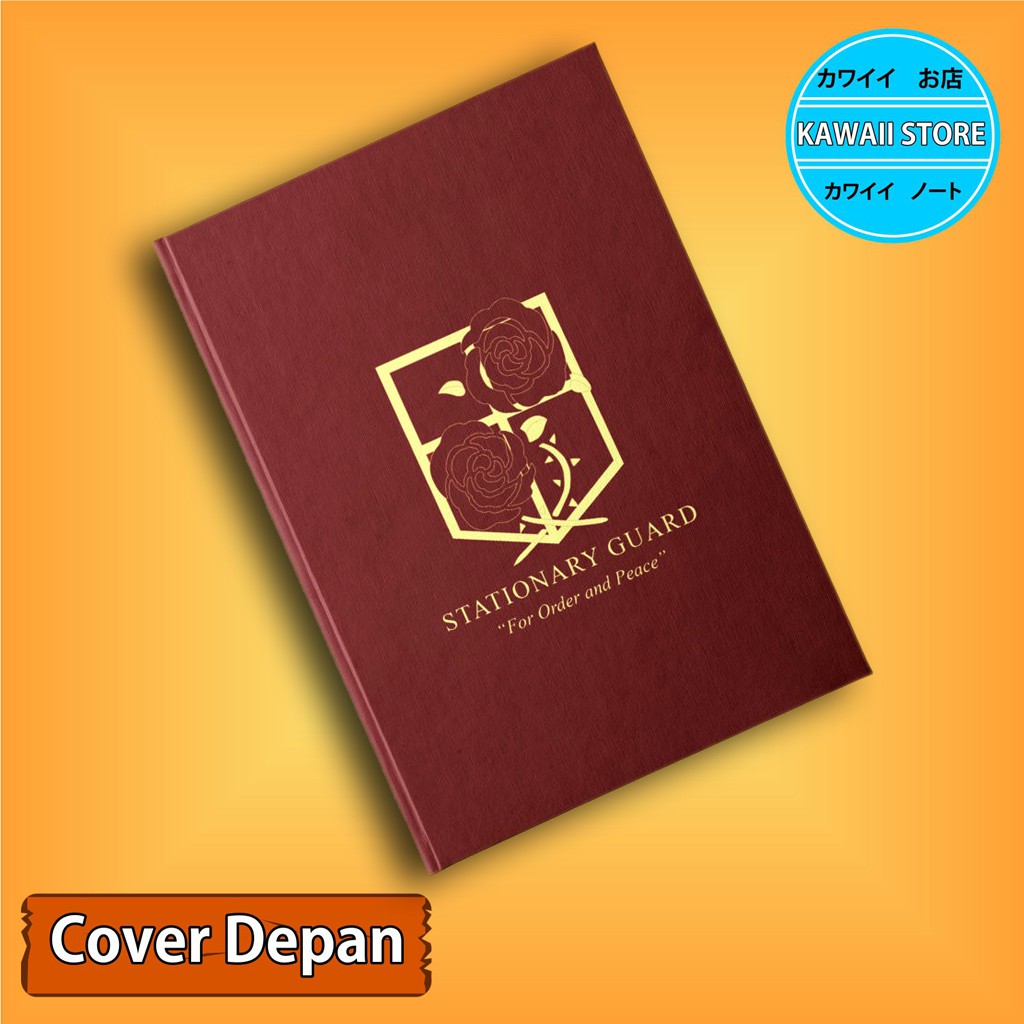 

Notebook / Pocket book Hard Cover Anime Shingeki no Kyojin MILITARY POLICE RED uk A5 & A6 / Notes Book