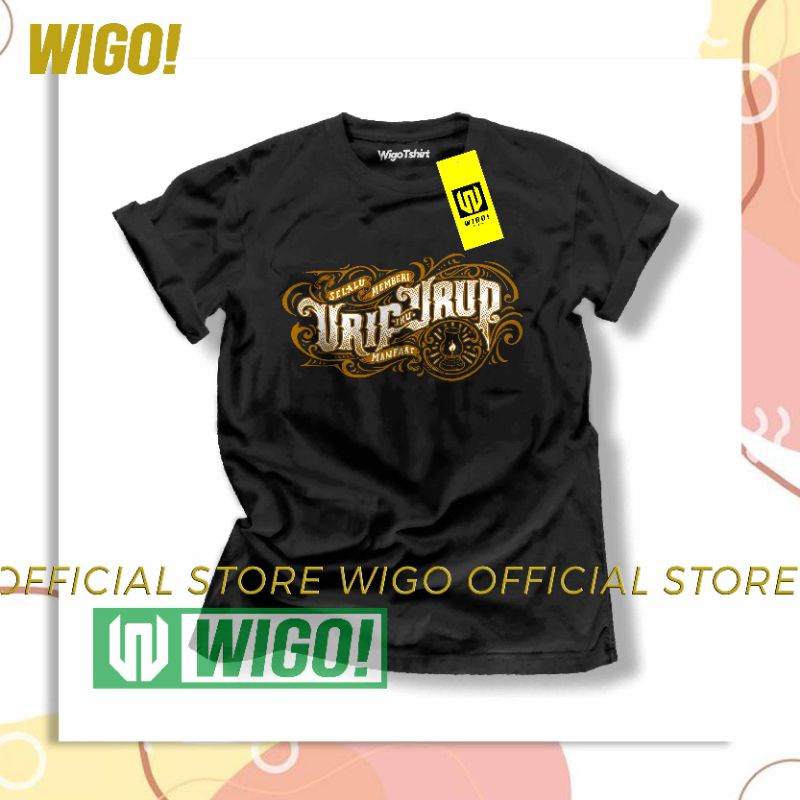 DJVNS T-shirt Baju Kaos Urip iku Urup Full Cotton Combed 30