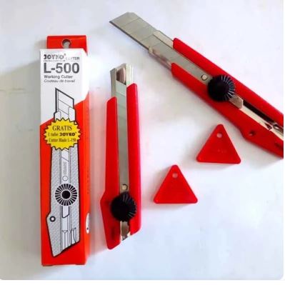 

Cutter Joyko L-500 - Pemotong kater joyko besar Bonus isi cutter