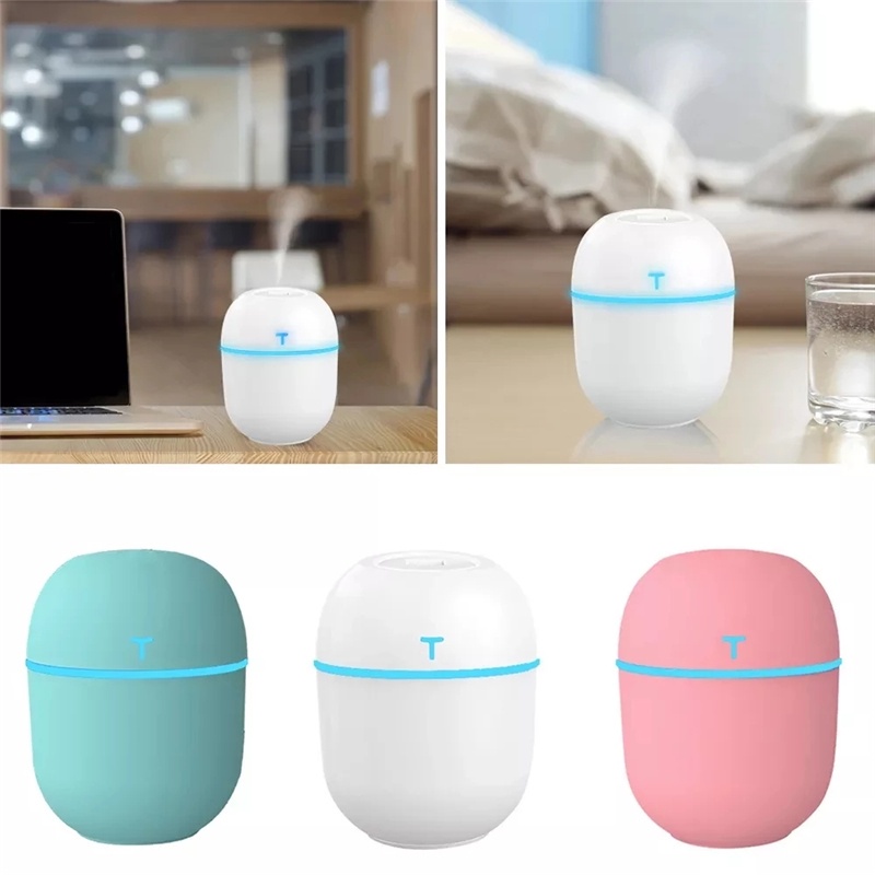 200 Ml Mini Ultrasonic Air Humidifier Usb Minyak Esensial Diffuser Pembersih Udara Mobil Aroma Anion Pembuat Kabut untuk Rumah Mobil dengan LED Lampu Malam