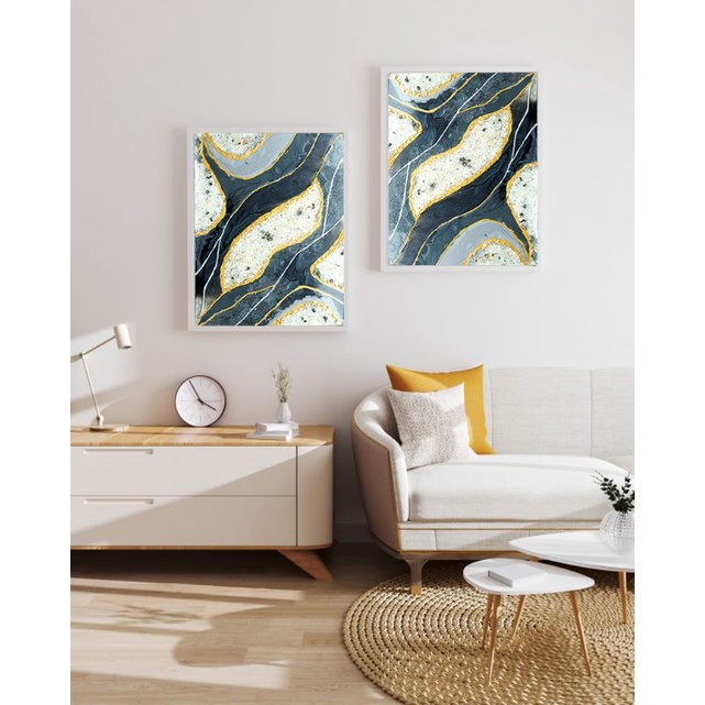 Lukisan Dinding / Lukisan Dinding Aesthetic / Lukisan Ruang Tamu / Lukisan Resin / Lukisan Resin Art