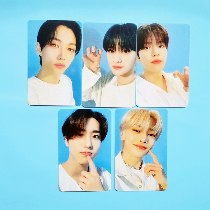 8pcs / Set Kartu Pos Desain Kpop Stray Kids Nacific Ukuran Kecil