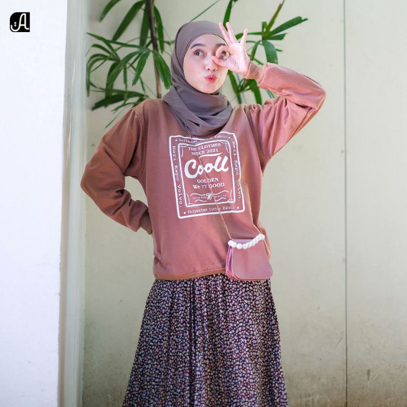 SWEATER WANITA TERBARU BY ALIETHA OOTD REMAJA MODERN KEKINIAN