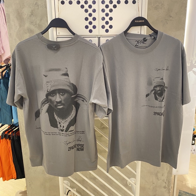Kaos Pull&Bear x Tupac Cowok Original Store