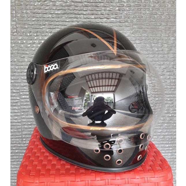 Helm gringgo cakil gringo SNI kaca bubble shield bogo astronot nasa double d rings dd ring