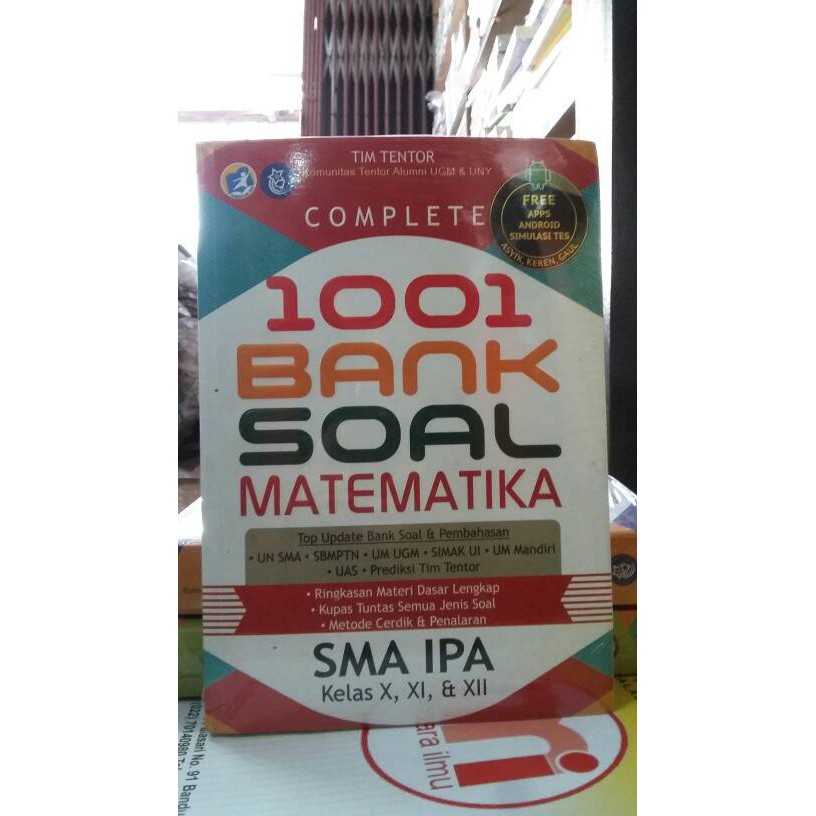 Complete 1001 Bank Soal Matematika Sma Ipa Kelas X Xi Xii