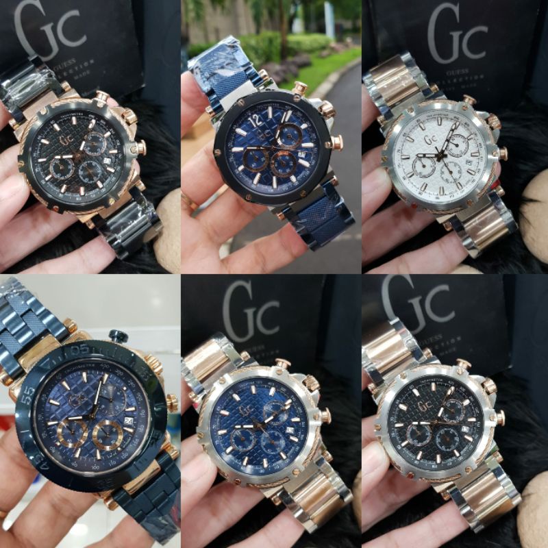 JAM TANGAN PRIA WANITA | RANTAI | KULIT | KARET | MURAH | GC ORI FOR MAN